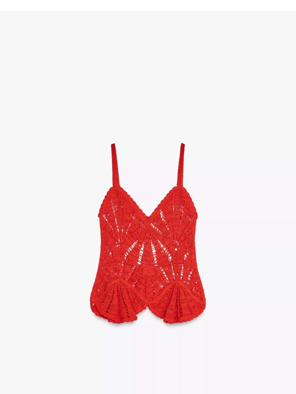Zara Red Crochet Camisole